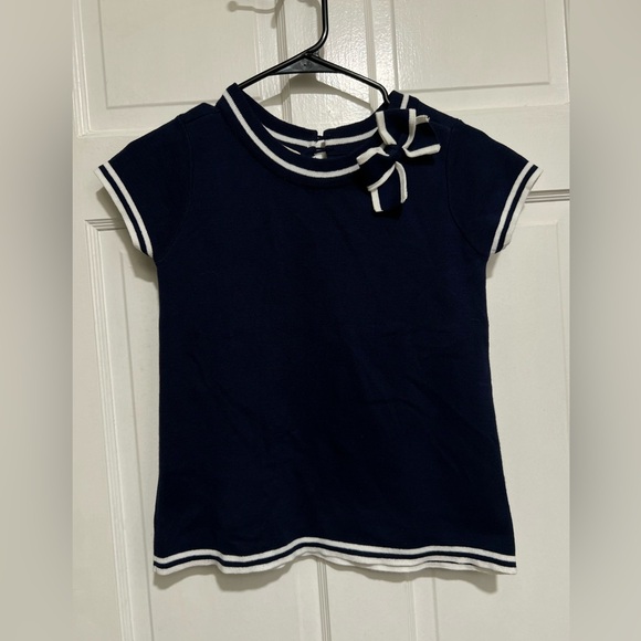Hope & Henry Other - NEW Navy Blue Knit‎ Girls Hope & Henry Shirt Size Large